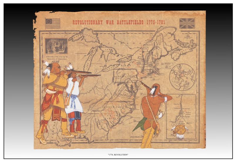 Possibly a war with the Colonists could have been averted had not a delegation of Northern Indians, headed by Cornstalk, the noted Shawnee chief.  Encouraged by the British, Cornstalk was urging Indians everywhere to unite in a war against the Colonists. The war with the Colonist began on July 20, 1776.   From the beginning the  war with the colonists went badly. The Colonists burned out many of the Cherokee towns with the loss of many lives.  In 1777 the Cherokee negotiated a peace treaty resulting in the loss of 5,000,264 acres to the Colonists. 